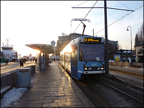 'Trikk' på havnen i Oslo. Foto: Helge Bay