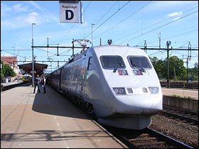 Svenske højhastighedstog X2000
Foto: Helge Bay