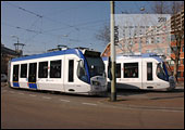 To Randstadt-vogne i Haag, Holland 2009